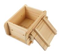 Molde para Prensar Tofu Herramienta Casera para Vegetales, Madera | Acabado Beige Pulido, Drenaje Rápido del Suero, Tacto Cómodo, para Bloques y Cocina Vegana