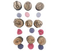 Molde para rastros de Animales - Contemporáneo cómodo, Sellos de Huellas de Animales, rieles de animaal de Madera Stampers | Armario suplement Estuffo de para el hogar en Clase Playro