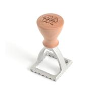 Molde para Ravioli y Galletas Marcato, Formas para Ravioli, Cortadores para Galletas, en Madera Maciza y Aluminio Fundido a Presión, Stampino Cuadrado de 48 mm