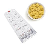 Molde para raviolis de 12 agujeros, cortador de pasta hace 12 raviolis redondos, máquina para hacer pasta rellena, kit para hacer pasta con sello de ravioli, herramientas para