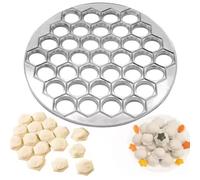 Molde para raviolis, máquina para hacer bolas de masa de aleación de aluminio con 37 orificios, diámetro del orificio..1 máquina para hacer ravioles, práctica y eficiente y que ahorra espacio, para h