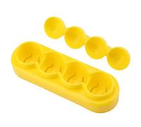 Molde para Rollos de Arroz para bricolaje: Material PP Apto para Alimentos, Forma de Bola Simple con Estampado de Expresión para Almuerzos Creativos, Perfecto para la Familia