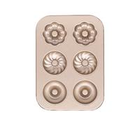 Molde para rosquillas de horno, molde antiadherente - bandejas para la cocción de pasteles en rosquilla, ideal para la preparación del desayuno y la creación de aperitivos L