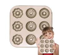 Molde para rosquillas, utensilio de horno antiadherente para pasteles - Bandeja para rosquillas | Para la preparación del desayuno, la elaboración de postres y fiestas