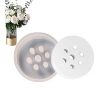 Molde para soporte de tallo de flor,Molde para soporte de tallo de florero, de briquetas redondas de silicona para arreglos florales | Moldes de resina creativos fáciles de liberar, creando jarro