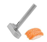 Molde para sushi: recipiente para hacer alimentos, herramienta prensar arroz, diseño rectangular antiadherente, mecanismo de modelado de presión manual, suministros cocina comedor, kit cocina casera t