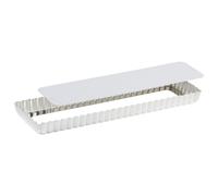 Molde Para Tartas Rectangular De Estaño Gobel 35 × 11 Cm Con Base Extraíble