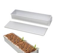 Molde Para Tiramisú: Molde Para Mousse De Aluminio Con Tapa, Forma Extraíble Antiadherente Para Bloques De Postre, Estructura De Revestimiento Antiadherente Para Pan | Herramienta De Horno Profesional