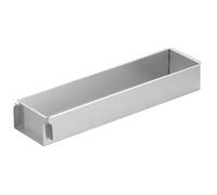 Molde para tiramisú, molde para pasteles rectangular de 16 x 4 x 2, para pasteles antiadherente, hoja de acero inoxidable, rectángulo desmontable para hornear en casa y profesional, sin tapa, m