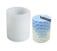 Molde para velas cilíndricas Fundición en 3D para bricolaje Velas aromáticas hechas a mano Jabón de baño Arte Artesanía Adorno de escritorio Kit de velas para fabricación de velas