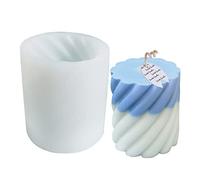 Molde para velas cilíndricas Fundición en 3D para bricolaje Velas aromáticas hechas a mano Jabón de baño Arte Artesanía Adorno de escritorio Kit de velas para fabricación de velas