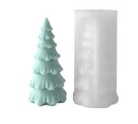 Molde para velas con forma de árbol de Navidad, 3D yeso epoxi, molde para | Molds Candle Making Home Party Decoration Wax DIY Arts Crafts Christmas
