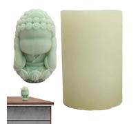 Molde para velas de Buda 3D - Moldes de resina de Buda con revestimiento antiadherente | No escuches, digas, veas Diseño | Artesanías de resina para velas, jabones, yeso, decoración hecha a mano.