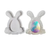 Molde para velas de conejo, molde de resina de conejito | Moldes para hacer velas hechas a mano con conejo - Molde de conejo de diseño hueco, molde de fundición de resina epoxi