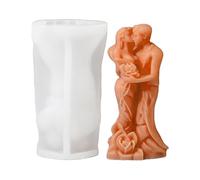 Molde para velas de pareja, moldes de silicona con forma de pareja en 3D para abrazar a los amantes de la vela, molde de silicona para boda, aniversario, cumpleaños, decoración de San Valentín