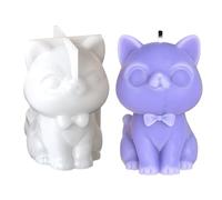 Molde para velas de perro, molde de yeso de animales lindos | Herramienta de fundición de yeso de silicona para decoración de mesa, molde de hormigón 3D para decoración del hogar