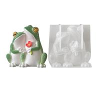 Molde Para Velas De Rana - Molde De Silicona Con Forma De Rana | Maravillosas Velas Para Decorar El Hogar, Encantador Mulde De Fundición Para Cemento, Jabón, Yeso, Resina, Acento Para El Hogar, Proyec