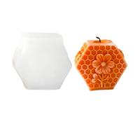 Molde Para Velas De Silicona | Fácil Desmolde Reutilizable,Molde De Fundición Para Velas Pilar Colmena | Para Principiantes Profesionales Niños Hogar Escuela Estudio Y Reunión