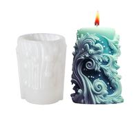 Molde Para Velas En Espiral - Silicona 8,2x7,4x11,2cm Capacidad 295ml | Molde De Vela Creativo Con Diseño Tallado En 3D, Fundición De Resina, De Piedra Difusora De Recuerdos | Inicio Dormitorio