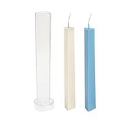 Molde para velas, forma de barra larga triangular, molde para velas, moldes para velas con forma de triángulo, fáciles de usar, 3D de largo Cândle Cylinder Môlds para decoración del hogar
