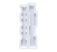 Molde para velas, forma de columna de ondas alargadas | moldes de silicona fáciles de desmoldar para jabón, para velas perfumadas, jabón artesanal, decoración del hogar, moldeo de resina