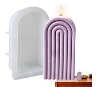 Molde para velas íris - Molde de vela en forma de U de abstracto, moldes de jabón de puente de de línea geométrica | Moldes de epoxi de yeso DIY para decoración del hogar, artesanías