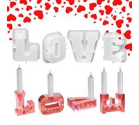 Molde para velas | Molde para hacer cartas de amor | Molde de silicona para portavelas | para manualidades, manualidades, decoración del hogar, concreto, vacaciones, día de San Valentín