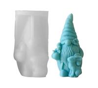 Molde para velas, moldes de silicona de de Navidad, bonito molde de silicona de gnomos | Molde de resina epoxi de gnomos con molde de resina enana de Papá Noel para tu propio
