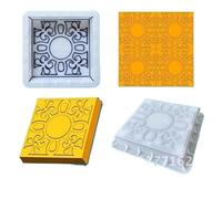 Molde Pavimento,Moldes para pavimentos Ladrillo permeable de 5 cm, placa de carretera, ladrillo cuadrado, molde antiguo, 25 pavimentos, 25
