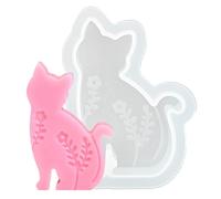 Molde plano Conejito de Pascua - Moldes de silicona de arcilla Conejito de Pascua | Moldes de resina de conejo de gato de Pascua, moldes para velas para animales, moldes para jabón para decoración