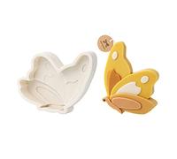 Molde plano de silicona hecho a mano con forma de mariposa para hacer jabón de resina para fondant, decoración de pasteles, silicona hecha a mano