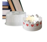 Molde Portavelas - Silicona 7.5x3.65cm | Molde Para Candelabro | Moldes Para Portavelas | Moldes Redondos Del Silicón De La Forma De La Casa Para Ministerio Del Interior De La Celebración Navideña De