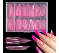 Molde profesional de extensión de uñas artificiales, diseño sin papel, curado rápido para uso en el salón de belleza, herramientas de manicura de aspecto natural, puntas falsas de arte rápido