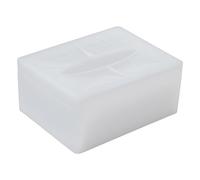 Molde rectangular de resina de diamantes, molde de caja de pañuelos de silicona para joyas, servilletas, caramelos, cosméticos, baratijas, organizador, caja de pañuelos, molde de resina