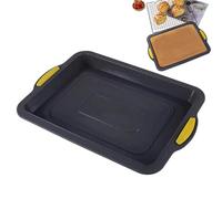 Molde rectangular de silicona para hornear brownie, reutilizable, antiadherente, para lasaña, arroz, pastelería, multifuncional, para banquete en casa, 33 x 22 cm