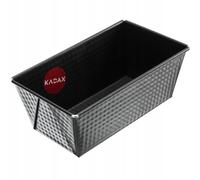 Molde rectangular para hornear, molde de caja con capa antiadherente, negro