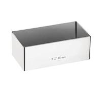 Molde rectangular para mini gateaux, 8 x 4 cm