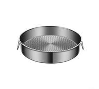Molde redondo de acero inoxidable para hornear de 24-32 cm, sin tartas, para tarta de queso, quiche, plato hondo, pizza, horno y lavavajillas (26 cm)