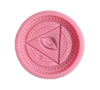 Molde redondo de silicona con forma de mano de Buda, accesorios para manualidades, joyas, adornos para el hogar, moldes para colgantes de resina