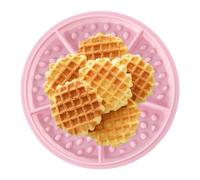 Molde redondo de silicona para gofres, molde para gofres, antiadherente, redondo, antiadherente, molde de silicona de grado alimenticio, molde antiadherente para jabón, chocolate