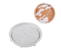Molde redondo de silicona para macetas de frutas, moldes de bandeja de frutas, moldes de cristal suave y flexible, moldes para platos de joyería, varios patrones
