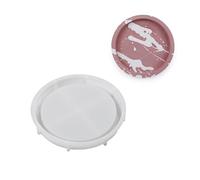 Molde redondo de silicona para macetas de frutas, moldes de bandeja de frutas, moldes de cristal suave y flexible, moldes para platos de joyería, varios patrones