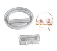 Molde redondo multifuncional de silicona con forma de corazón artístico para decoración del hogar, accesorio con textura en forma de corazón