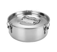 Molde redondo para tartas con tapa de 7,5 cm de profundidad de acero inoxidable en forma de franco de acero inoxidable para hornear pasteles de queso y postre