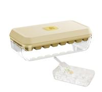 Molde reutilizable para cubitos de hielo, bandeja de comunicado de prensa, sellado, contenedor apilable, diseño sin BPA | una solución de refrigeración para cocinas para el hogar, st