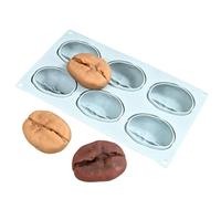 Molde reutilizable para hornear - Bandeja con seis cavidades Molde de Silicona Molde de Chocolate Postre Molde Molde de Muffin Molde de Galletas Uso para Bodas Cumpleaños Hornear en