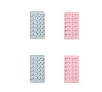Molde Silicona 4 Piezas De Decoración De Pastel De Silicona En Forma De Hoja Fondant Baking Pudding Jelly Cookie Mold Azul Rosa