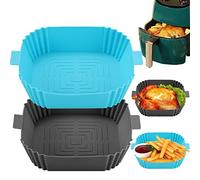 Molde Silicona Freidora de Aire-2 Piezas Accesorios Freidora Sin Aceite Moldes Silicona Freidora Aire Compatible con Cecotec Cosori 5,5 l,AccesoriosFryer Para De Aire