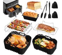 Molde Silicona Freidora de Aire Accesorio para Moulinex XXL Dual Easy Fry 11L(6.5L+4.5L), Accesorios Freidora de Aire para Moulinex XXL Air Fryer