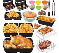 Molde Silicona Freidora de Aire, Air Fryer Accesorios Para Cosori 10L/AF500EU, Bandeja Silicona Air Fryer Recipiente Air Fryer Accesorios para Freidoras Cosori 10L